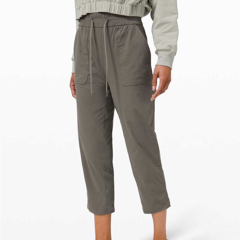 Lululemon Beyond the Studio Crop Jogger 
Grey Sage
Size 4